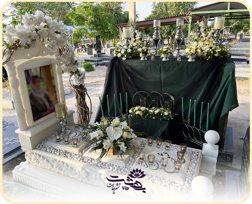 تزیین سنگ مزار