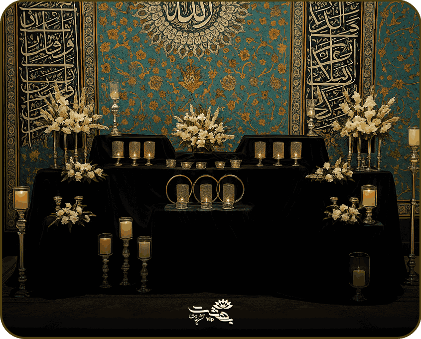 تزیین میز ترحیم در مسجد